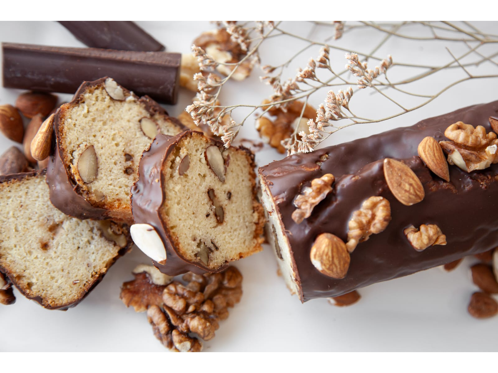 Budin Frutos secos con Chocolate x 300 grs. Sin Azucar