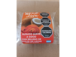 ALFAJOR SABOR COCO - RELLENO DDL -  X 12 UNID - SIN TACC