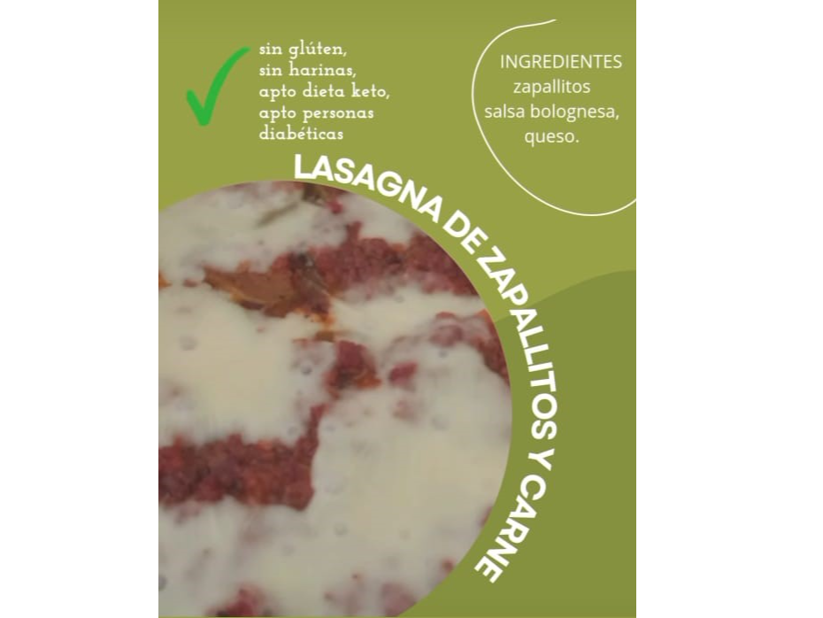 LASAGNA DE ZAPALLITOS Y CARNE