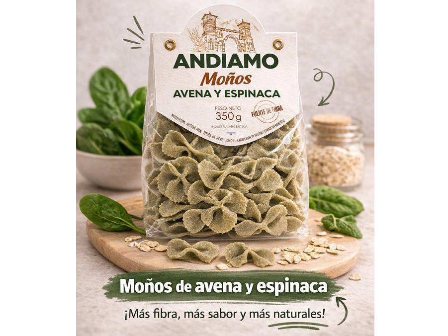 MOÑO DE AVENA Y ESPINACA