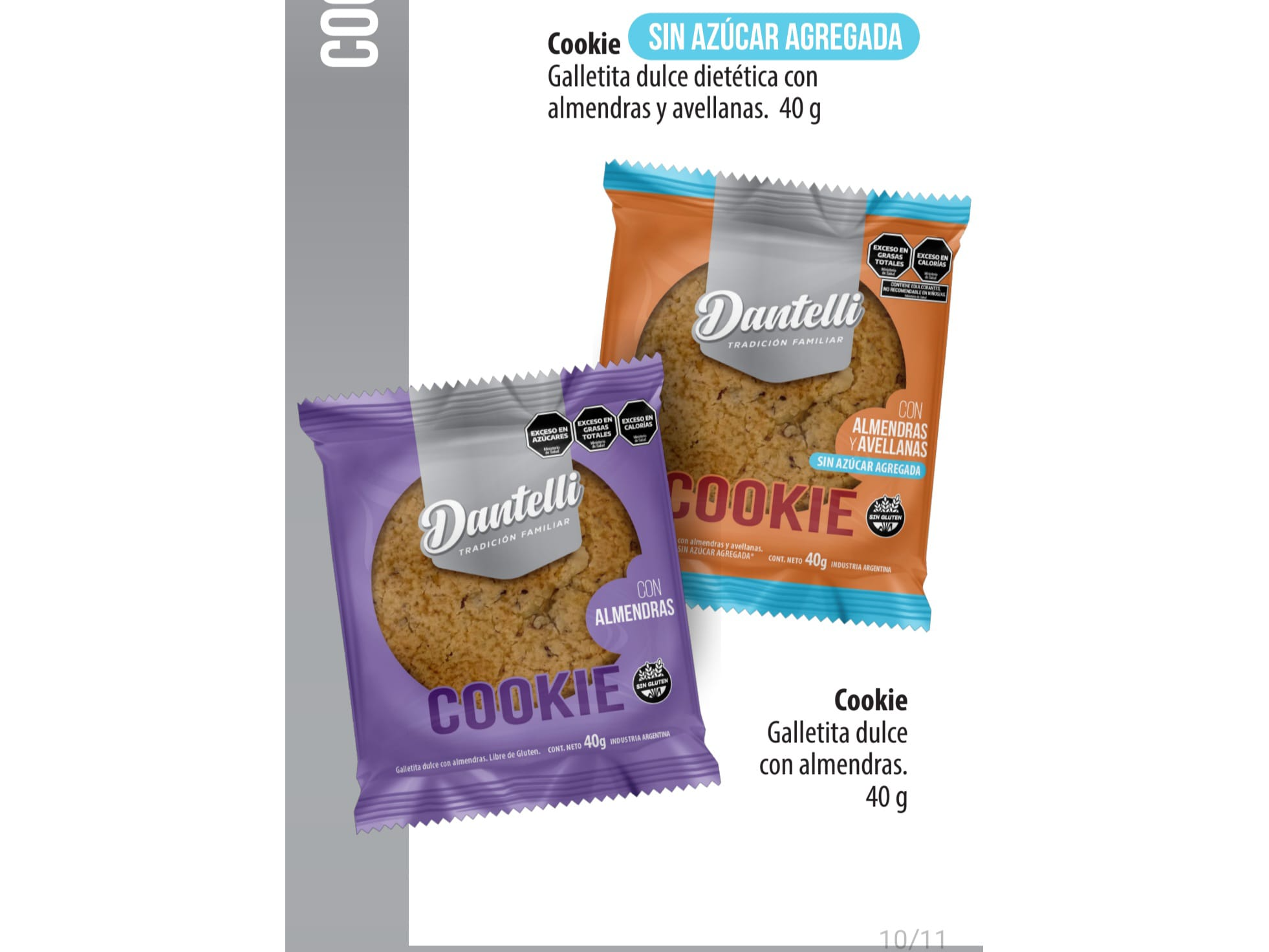 COOKIE CON ALMENDRAS - BLISTER X 5 UNIDADES