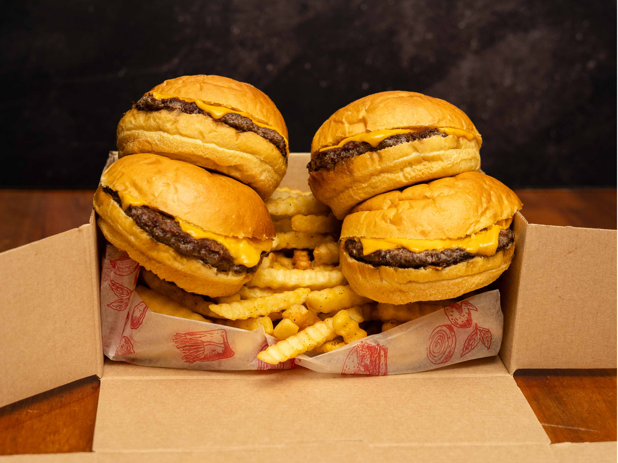 Promo  3 (4 Cheese + Caja de papas ) $30.000