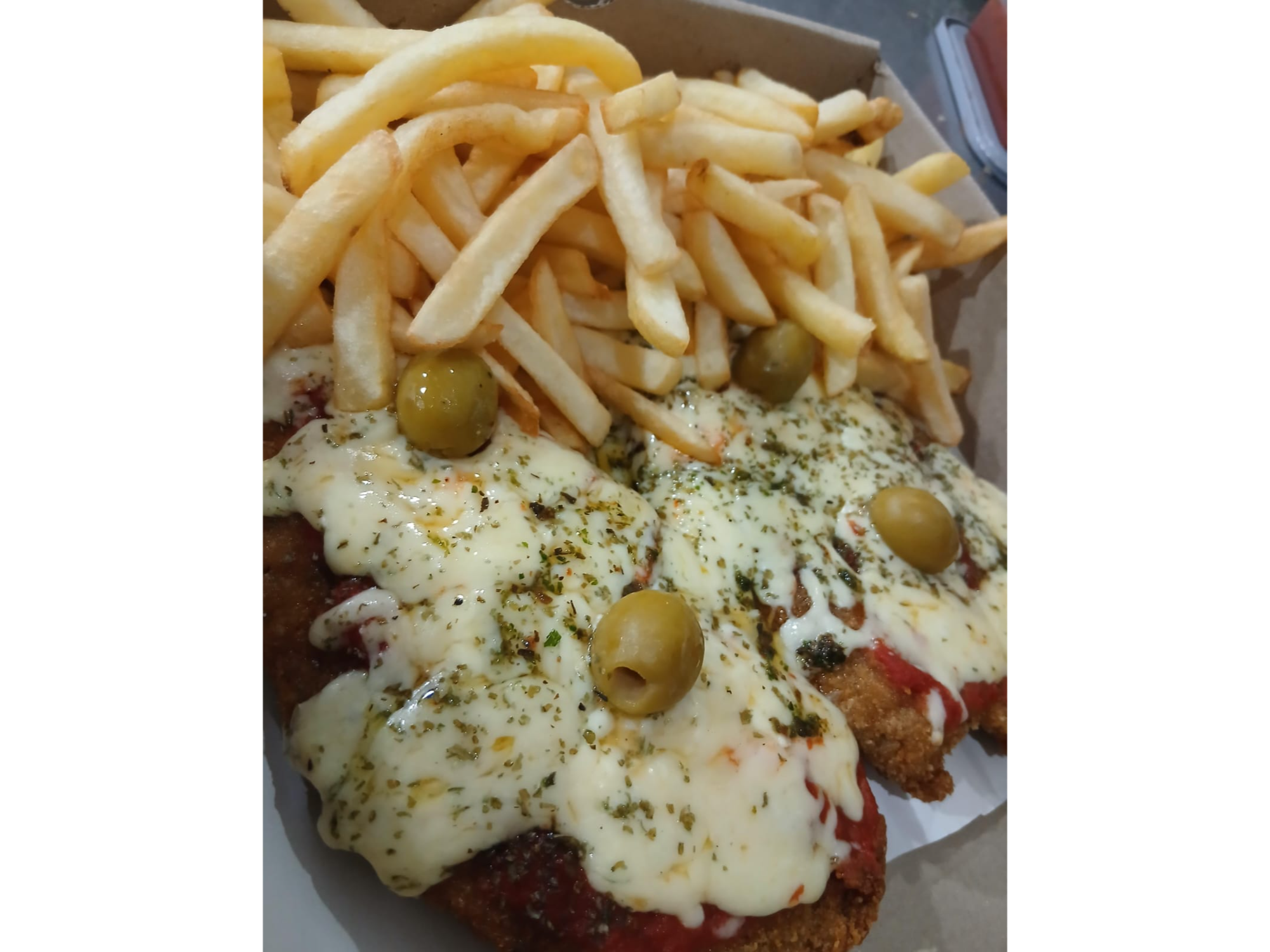 Milanesa a la pizza de carne para 3 personas