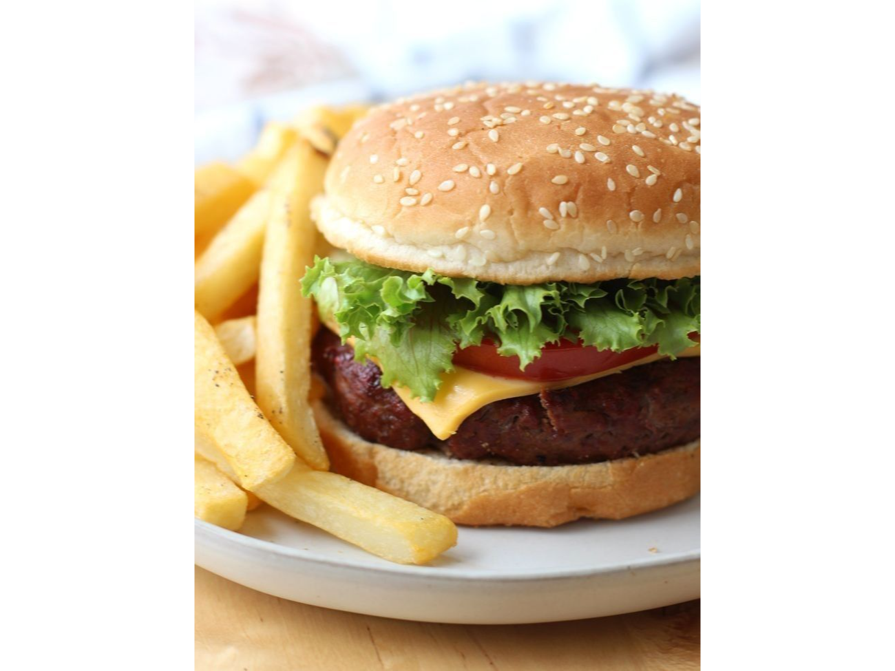 Hamburguesa gratinada ( con fritas )