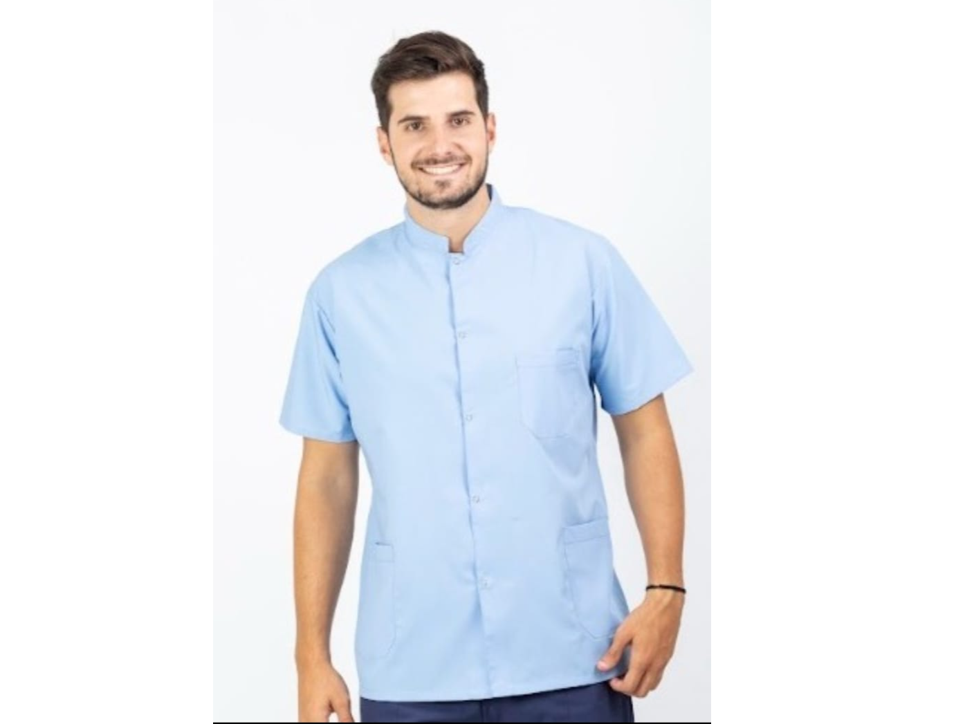 ART 050 - C  CHAQUETA CELESTE CON BROCHES
