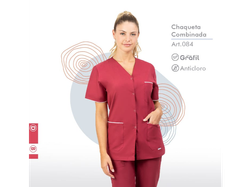 ART 084 - DB CHAQUETA COMBINADA CON BROCHES