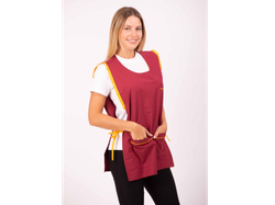 335 - DA PONCHITO BORDO CON DETALLES AMARILLOS