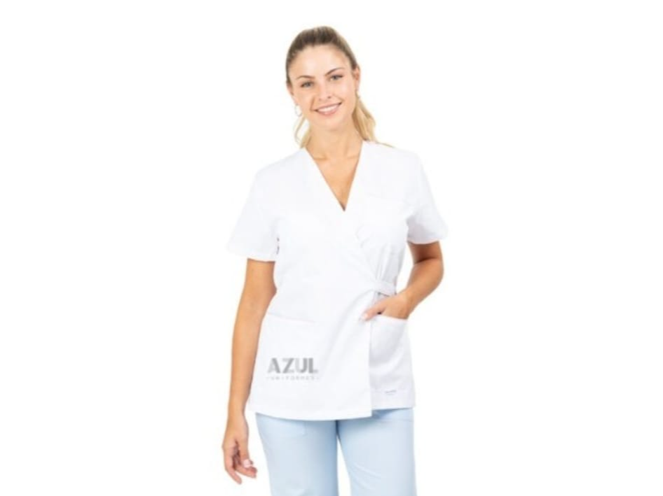 ART 085- B CHAQUETA BLANCA CRUZADA