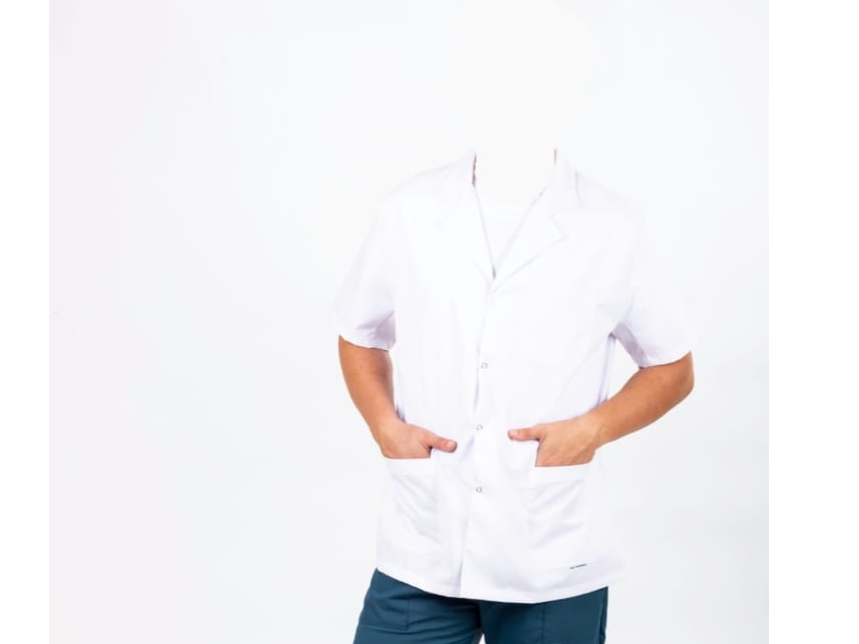ART 060 - B- MC  CHAQUETA BLANCA CON BROCHES