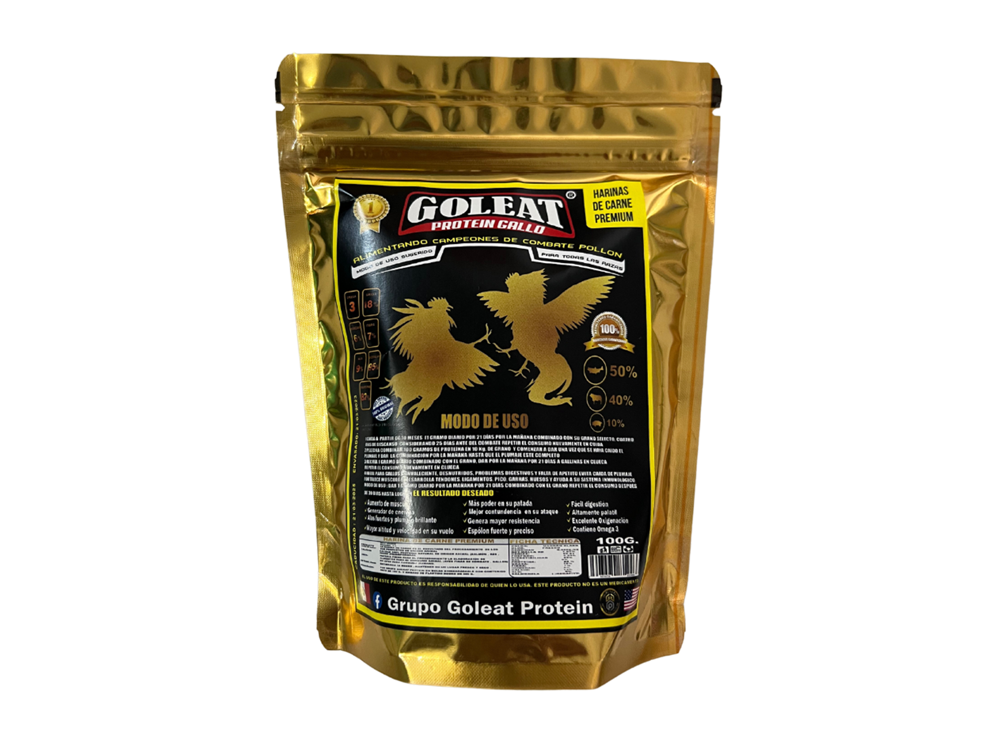 PROTEINA GOLEAT PARA GALLO 100 GR PPGA1
