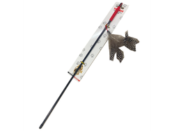 CAÑA PARA GATO REFORZADA PLUMA Y CASCABEL