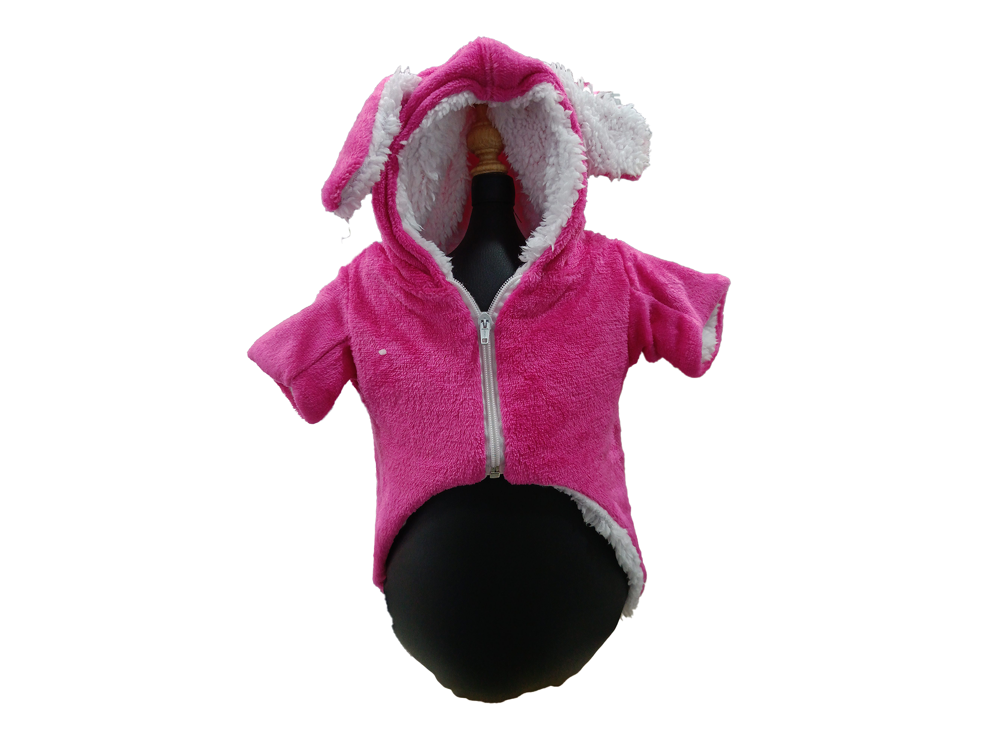 ABRIGO CONEJO ROSA - 6pz