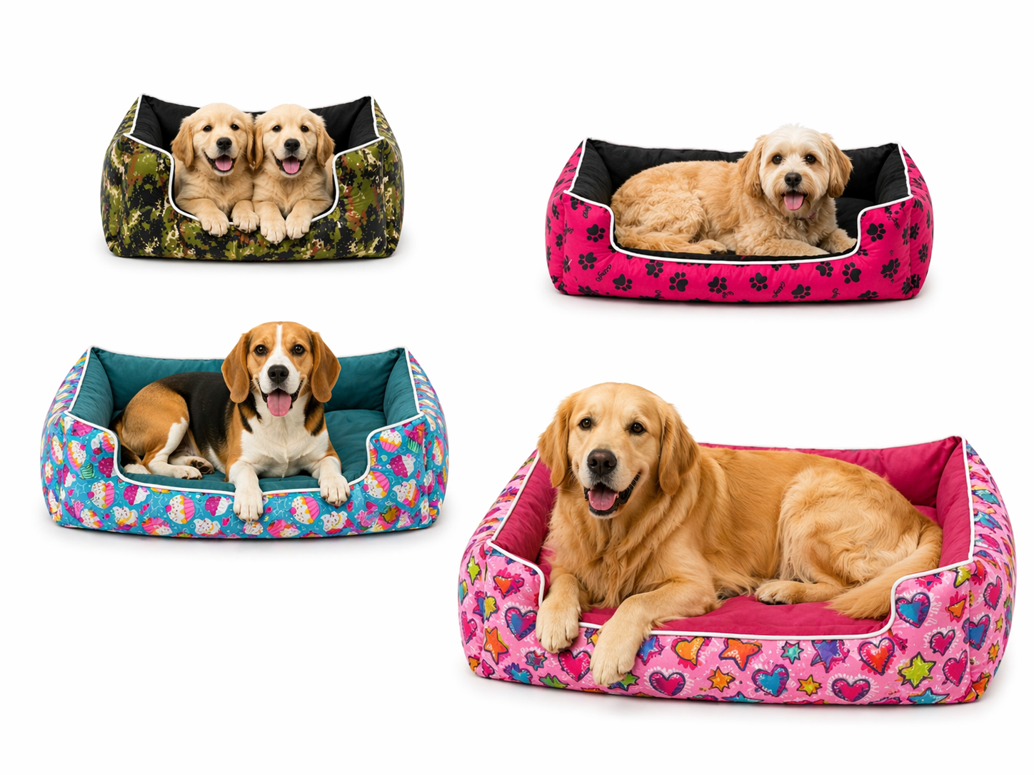 CAMA RECTANGULAR MURANO  JGO 4 pz