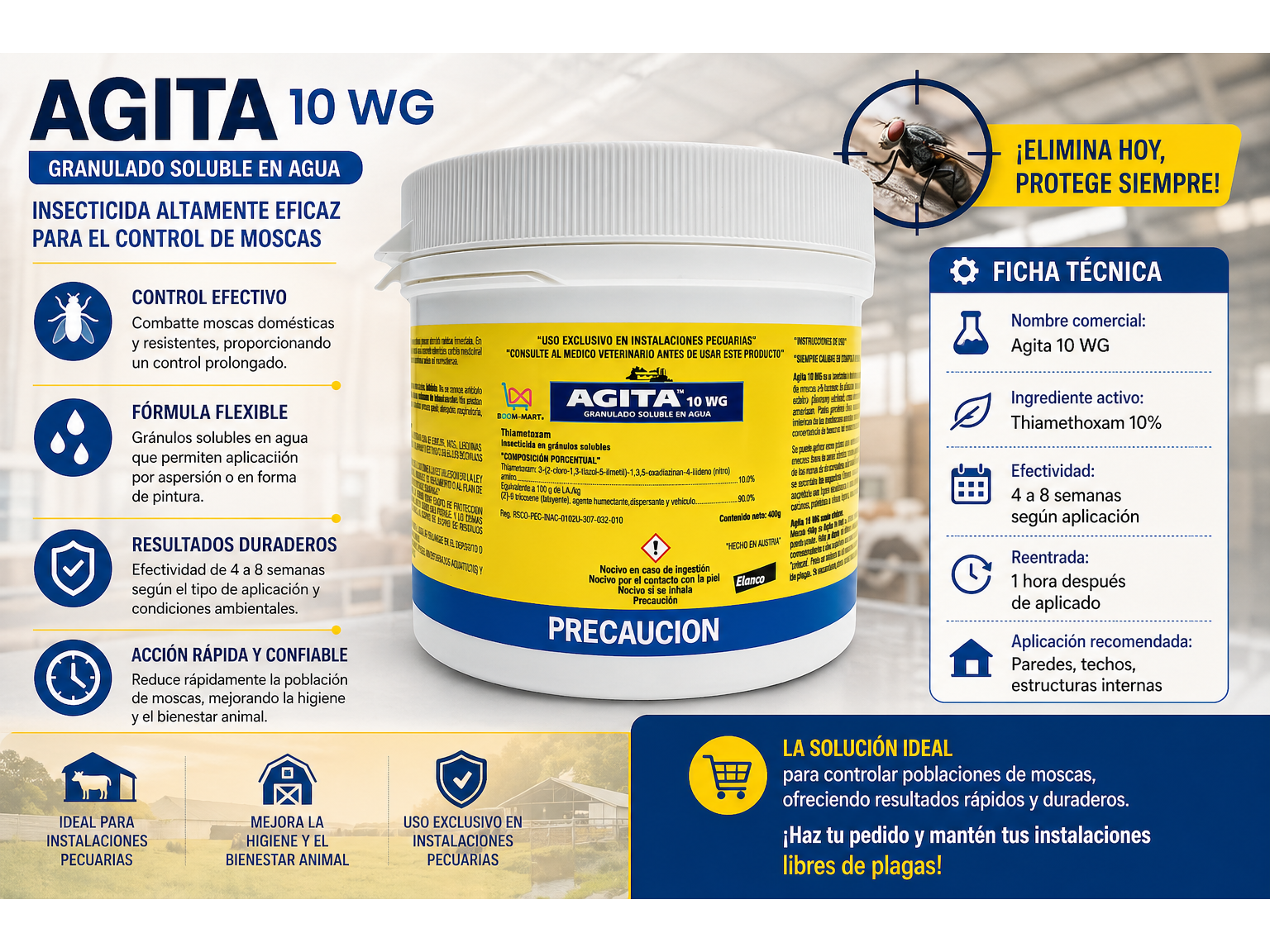 Agita 10wg Insecticida para moscas