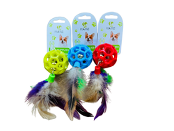 PELOTA HULE CASCABEL Y PLUMA - 26732