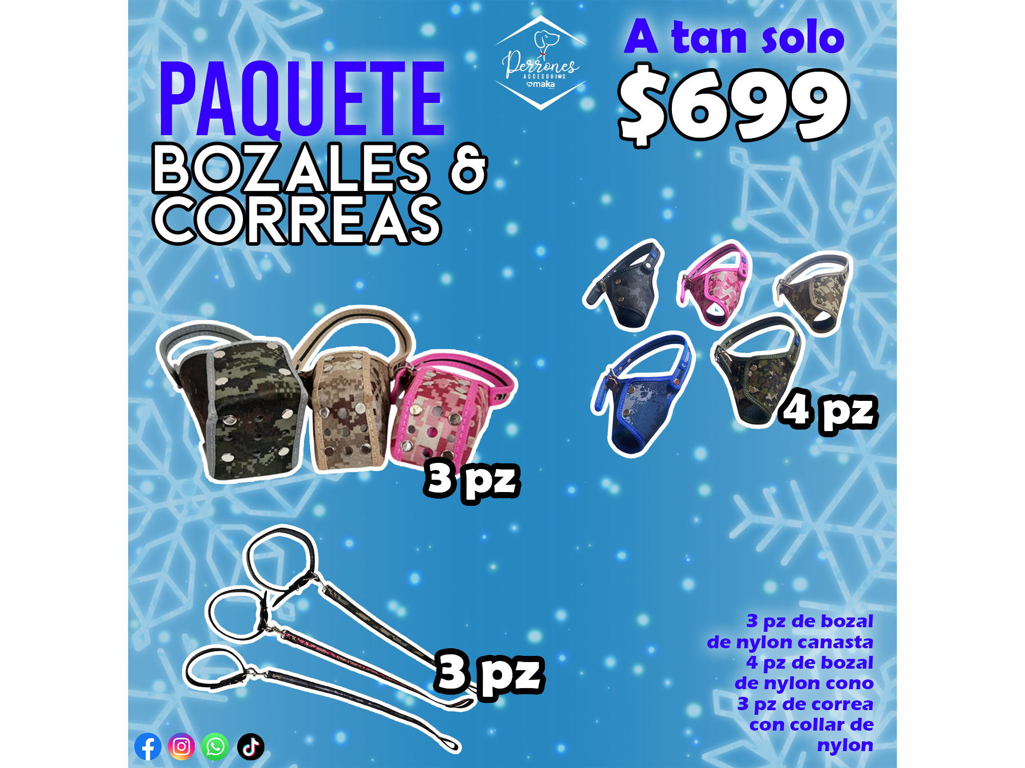PAQUETE BOZALES Y CORREAS