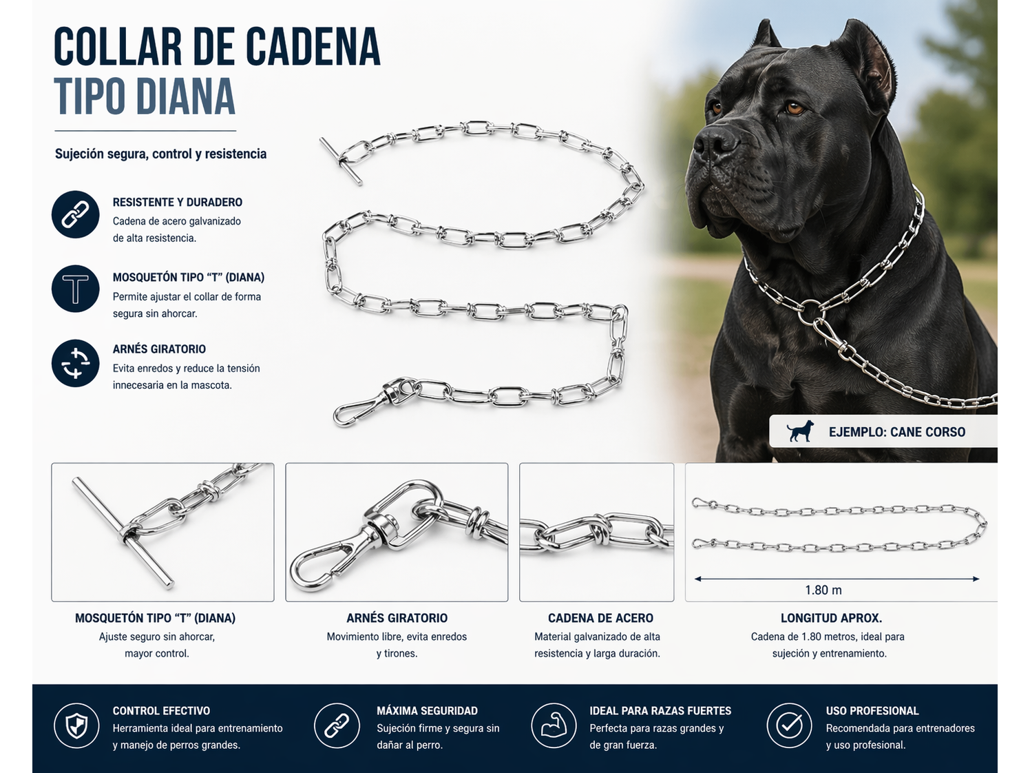 CADENA DE PASEO TIPO DIANA