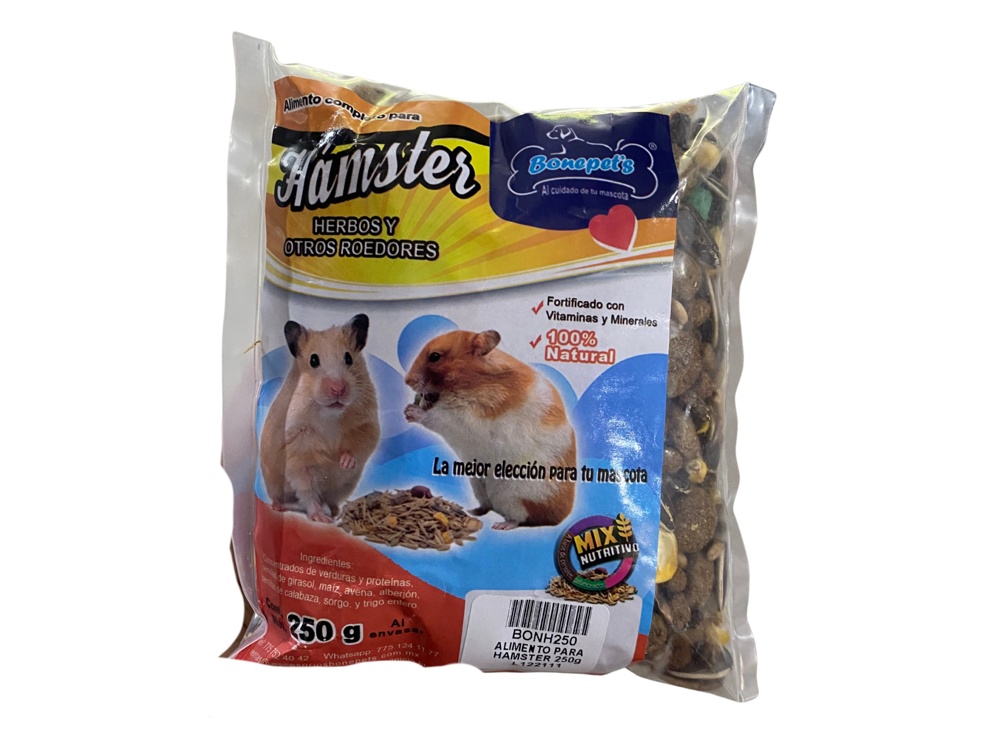 Alimento para hámster BONH250