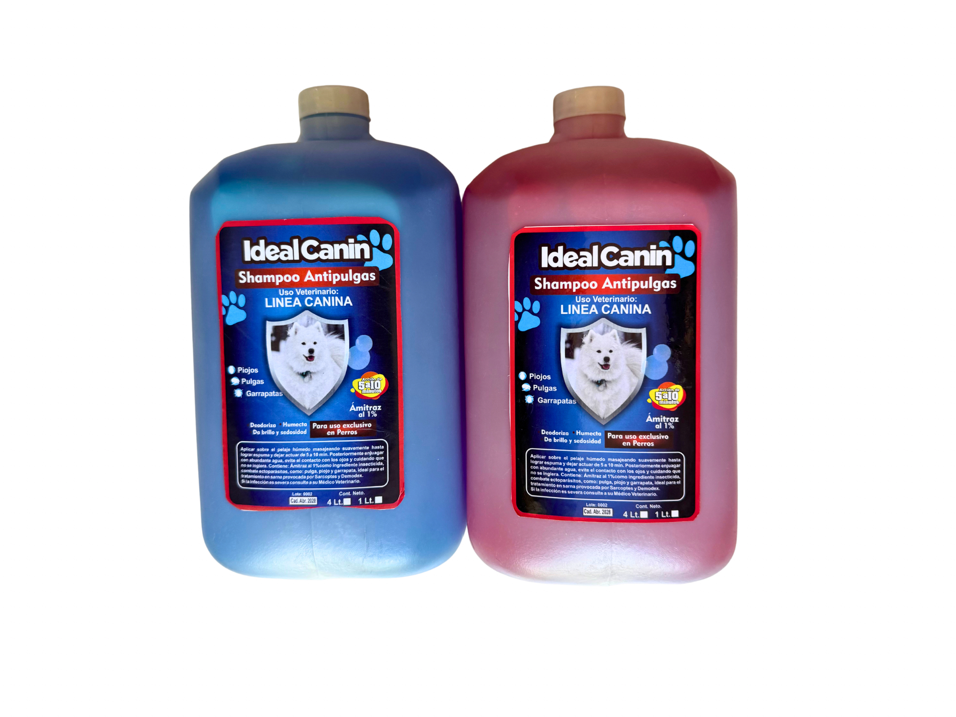 Shampoo antipulgas 5lt con amitraz