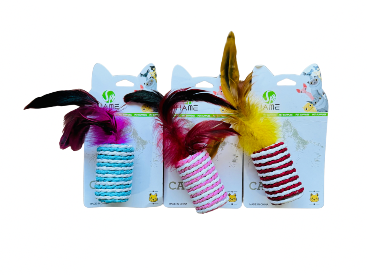 JUGUETE RODILLO CON PLUMAS - 20295