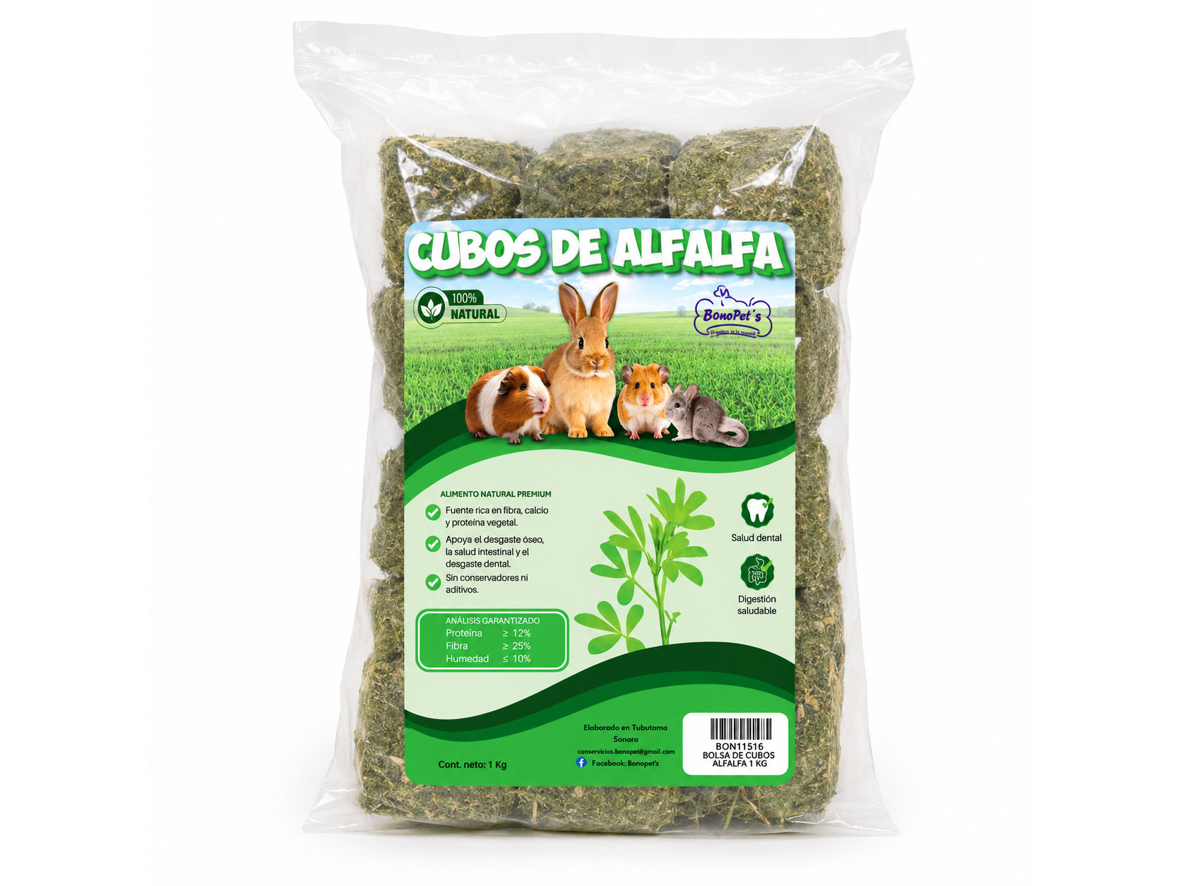 CUBOS DE ALFALFA 1kg