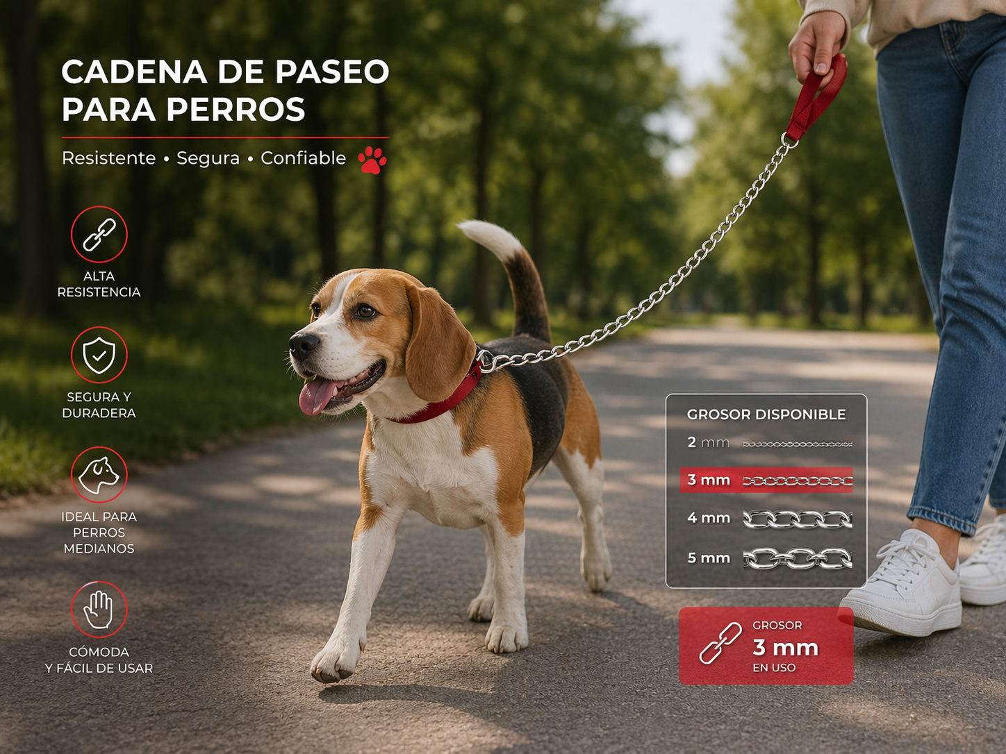 CADENA DE ACERO PASEO