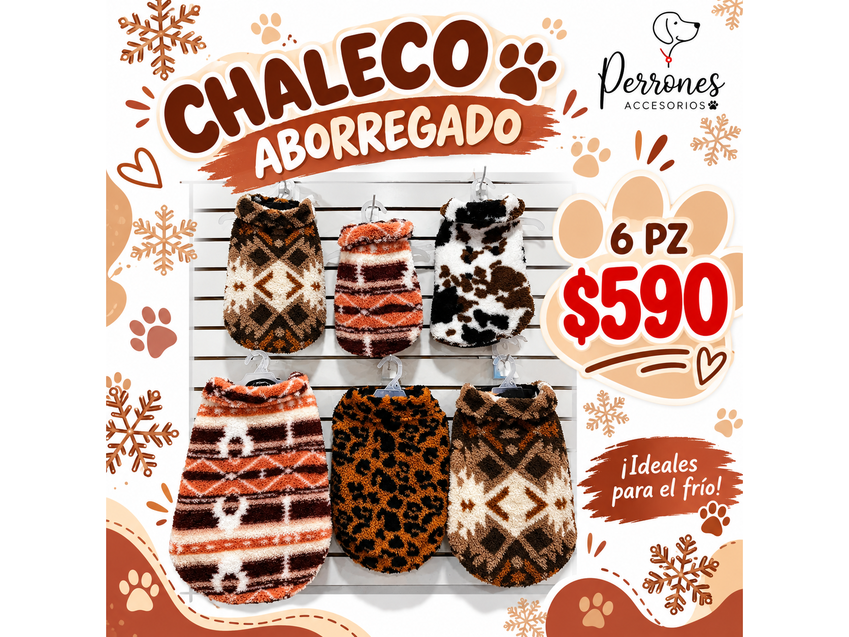 CORRIDA DE CHALECO ABORREGADO 6 PZ