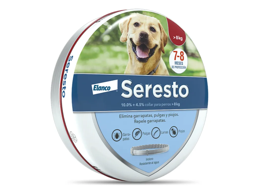 Seresro collar antipulgas para perros medianos y grandes
