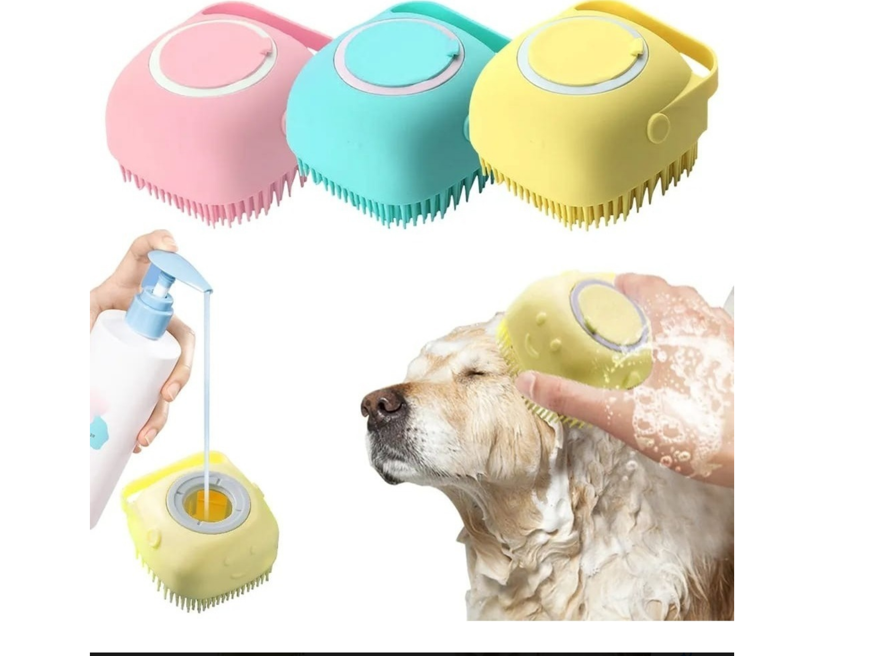 CEPILLO DE BAÑO CON  DISPENSADOR   - 25410