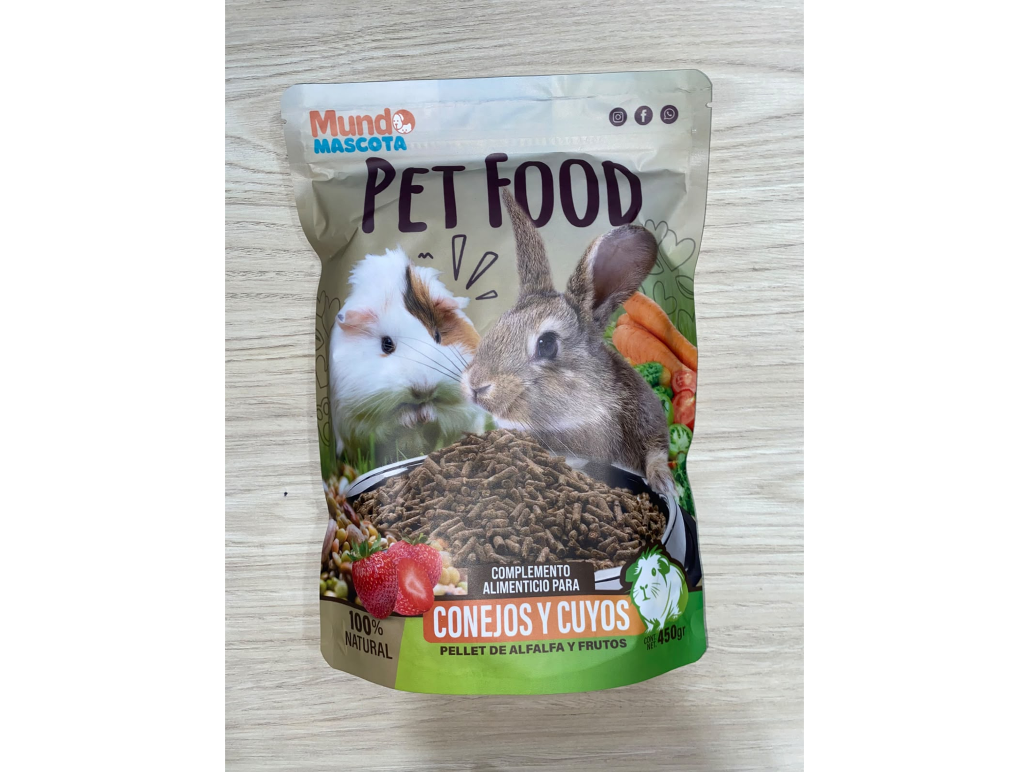 Alimento mix de frutos 450gr cuyo-conejo