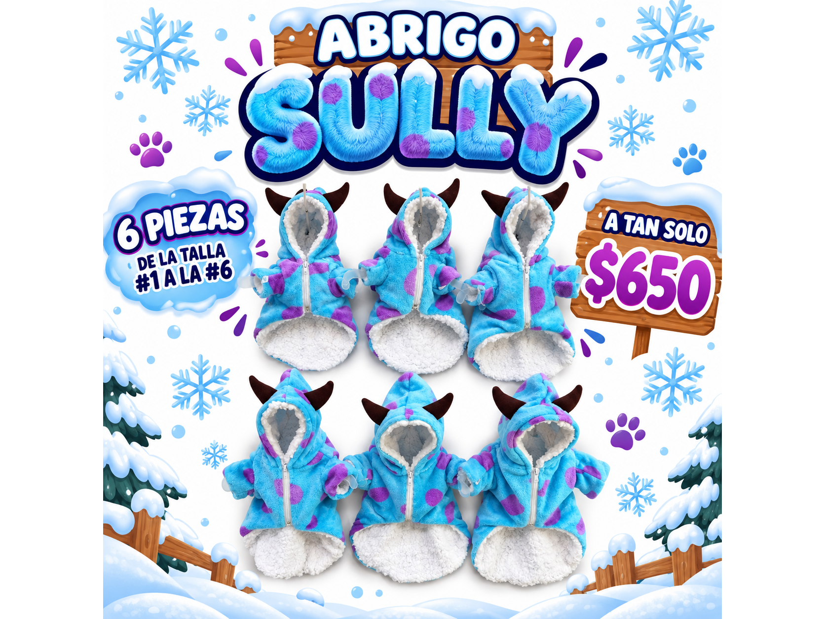 ABRIGO SULLY - 6 pz