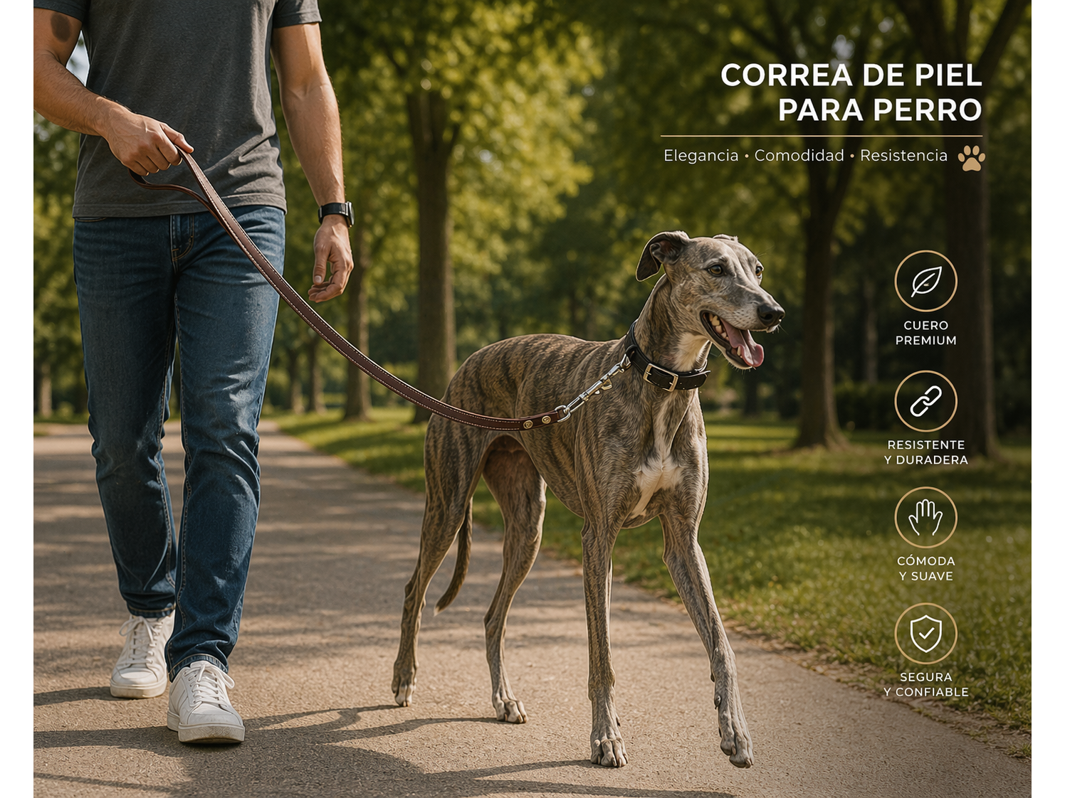Correa de piel
