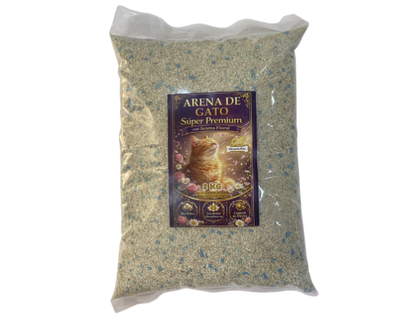 MP ARENA DE GATO SUPER PREMIUM CON AROMA FLORAL 2 KG MPASUP2K