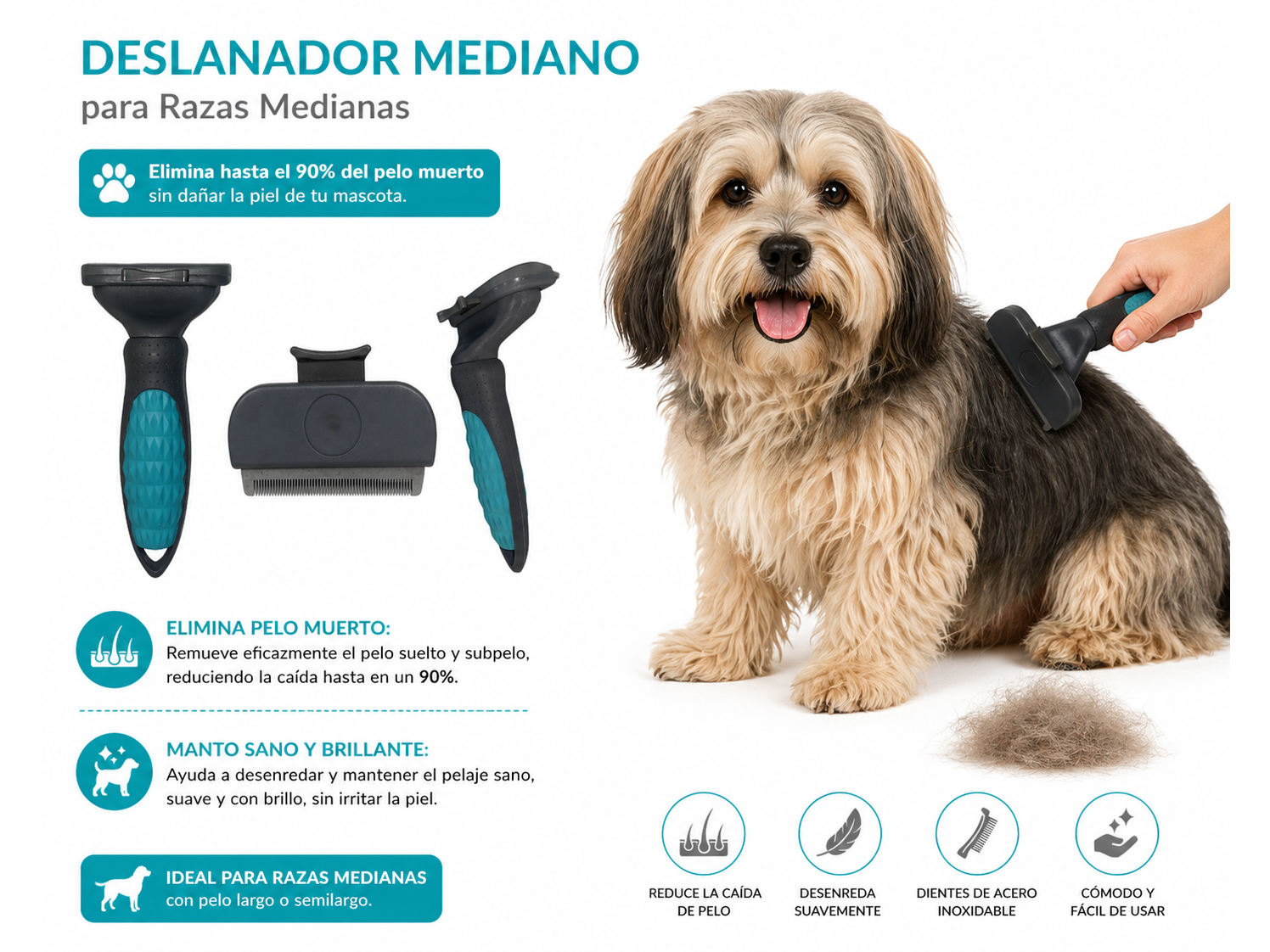 CEPILLO DESLANADOR MEDIANO ECONOMICO 20160