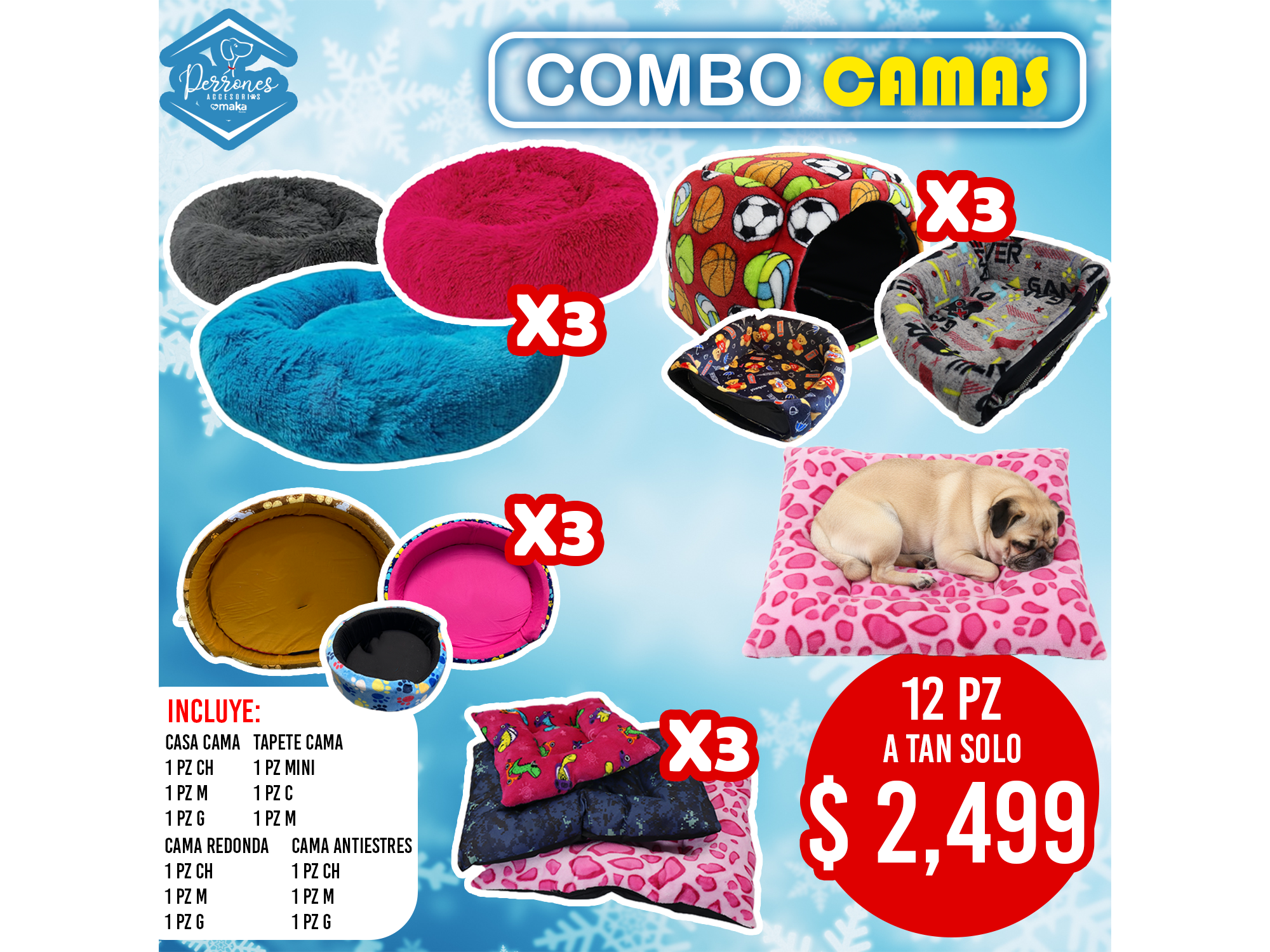 Combo Camas 12 pz