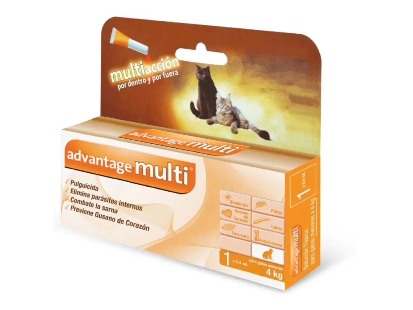 Advantage multi cat , Desparacitante interno y externo