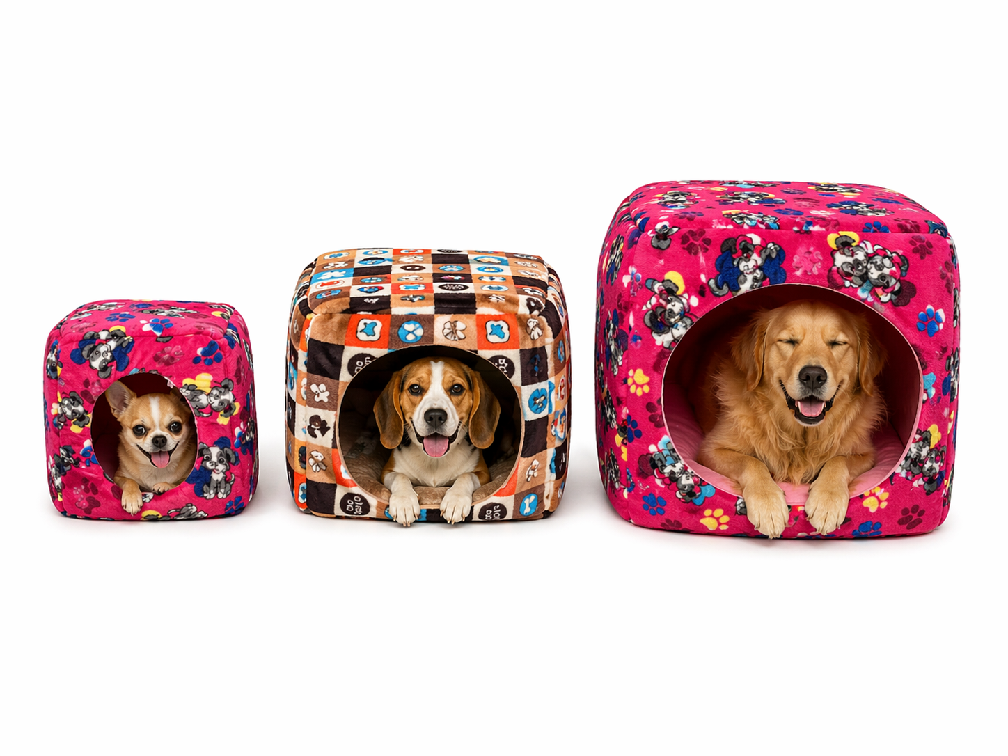 CAMA CUBO PELUCHE 3 pz