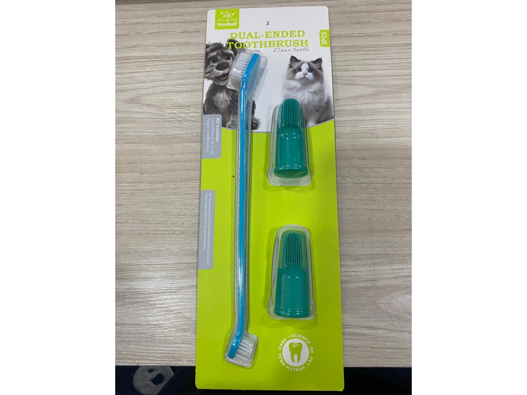 CEPILLO DE DIENTES PARA PERRO(3 PZ) 16556