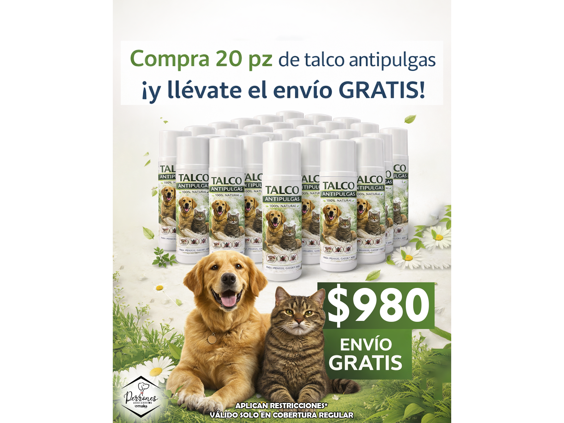 PROMO 20 TALCOS ANTIPULGAS