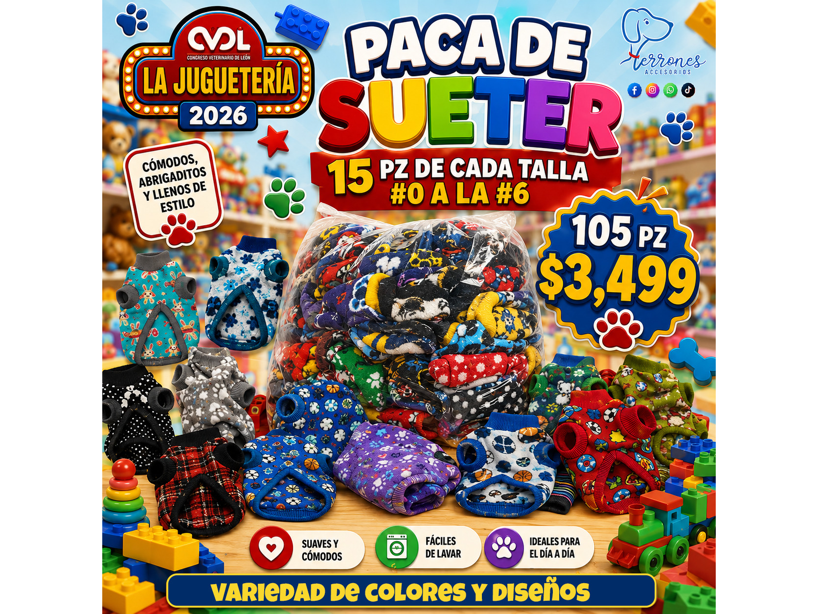 Paca de Suéter (105 pz) $3,499