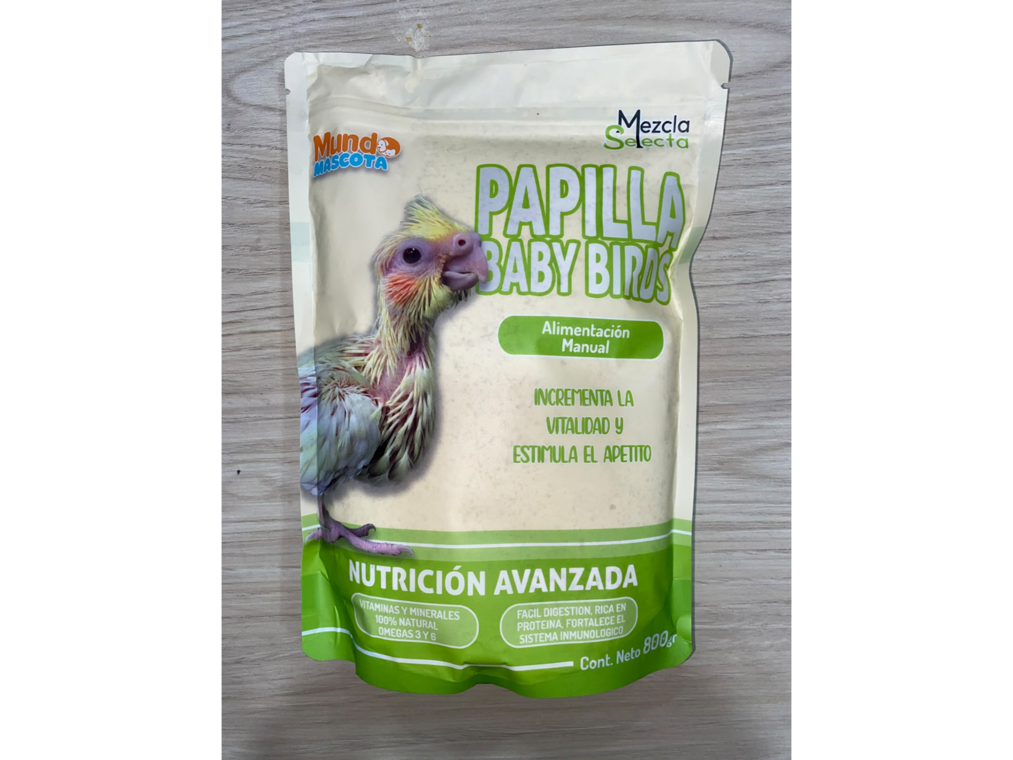 Papilla para aves 800gr