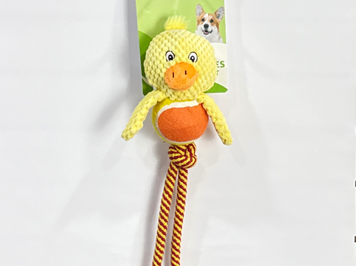 PELUCHE CON PELOTA DE TENIS Y CUERDA -27633