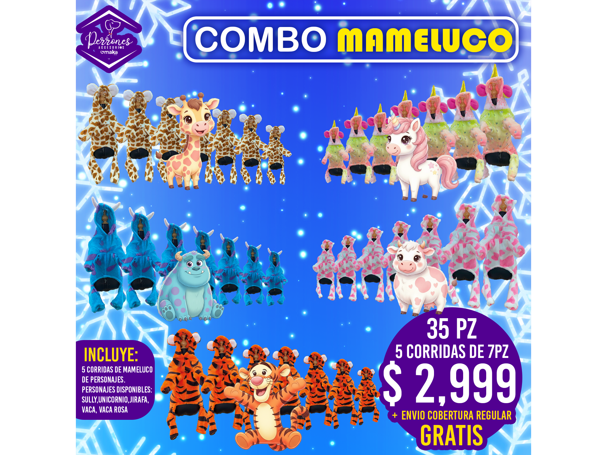 Combo Mameluco 35 pz