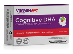 Vitamin Way Cognitive Dha Potencia Concentración Y Memoria