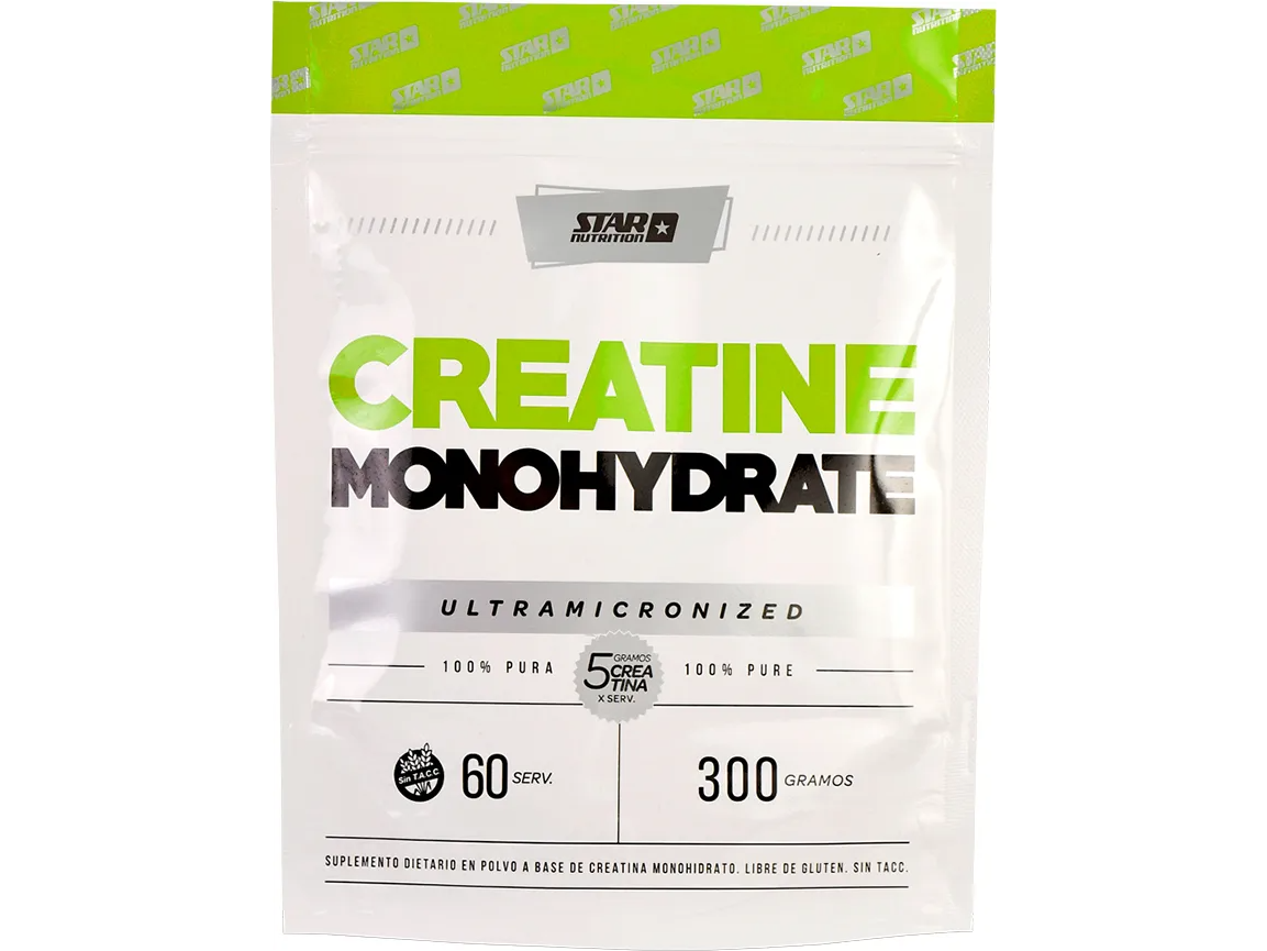 Creatina Monohidratada Star Nutrition 300 Gr - Doypack Sin sabor