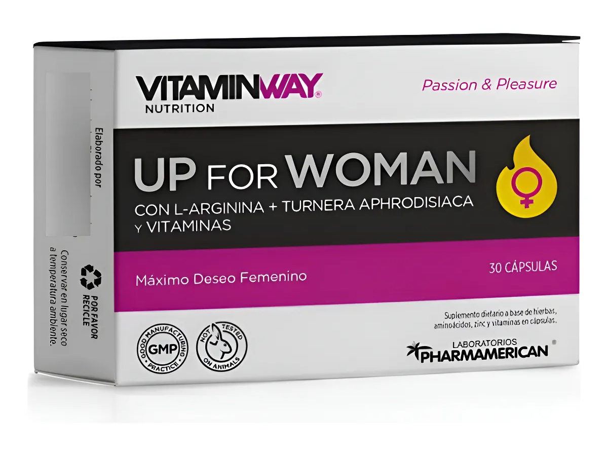 Up For Woman Máximo Deseo Femenino Vitamin Way X 30 Caps Sin Sabor