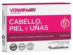Complejo Vitaminico Cabello, Piel Y Uñas X30 Capsulas Sabor Neutro Vitamin Way