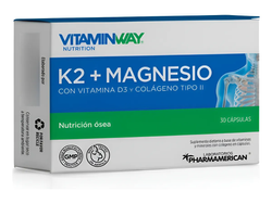 K2 + Magnesio Vitamin Way Vitamina D3 Y Colageno 2 X 30 Caps Neutro