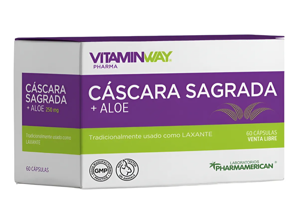Cáscara Sagrada Aloe Laxante Vitamin Way X 60 Capsulas Cascara Sagrada