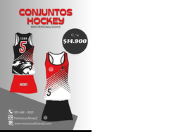 Conj.deportivo ( musculosa y pollera)hockey
